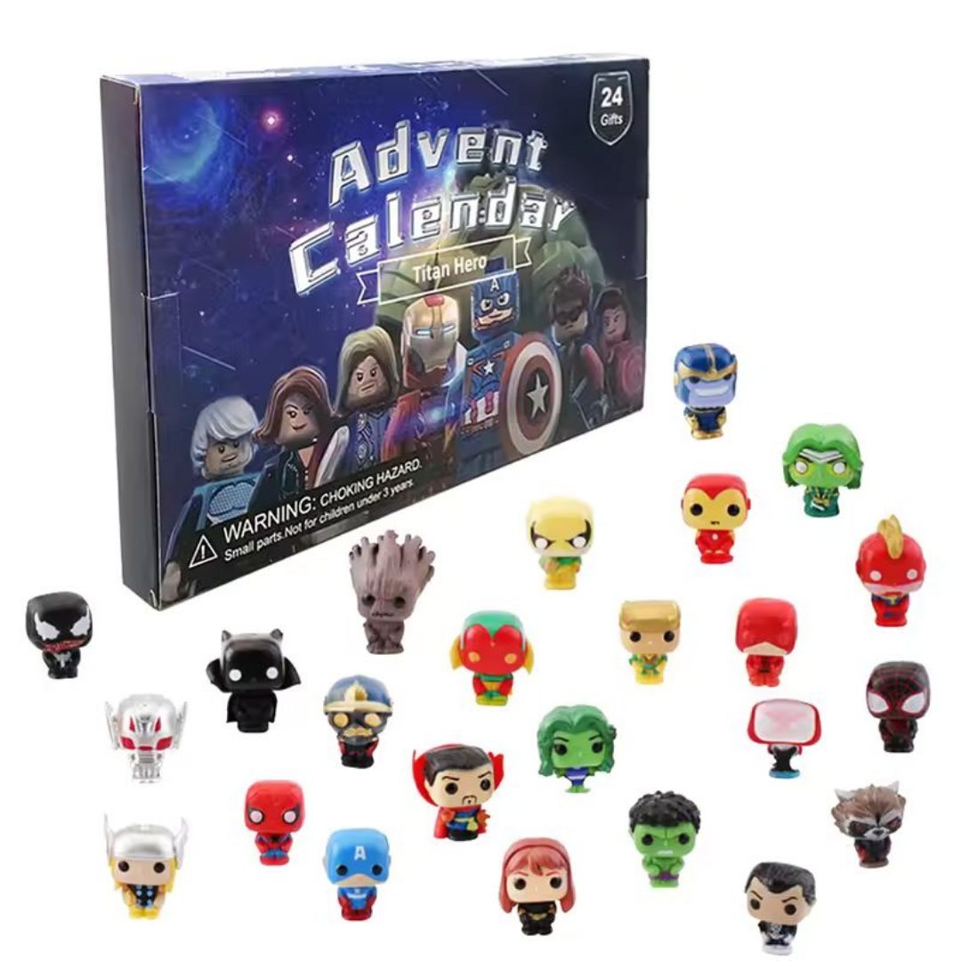 Calendario de Adviento MiniHeroes - 24 MiniFiguras Coleccionables